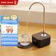 鳴盞智能自動(dòng)上水器可旋轉(zhuǎn)桶桌兩用充電式桶裝水抽水吸水泵壓水器黑色