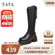 他她（TATA）2024冬休閑時裝長靴女CCN02DG4 黑色（單里） 38