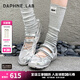 DAPHNE LAB方糖機能芭蕾鞋 瑪麗珍網面透氣女鞋 25年新款休閑運動鞋 銀色 【口碑爆款】 37