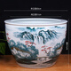 覃川景德鎮(zhèn)陶瓷手繪魚(yú)缸特大號(hào)魚(yú)缸大水缸荷花缸庭院養(yǎng)睡蓮魚(yú)缸養(yǎng)魚(yú)盆 大號(hào)鄉(xiāng)情   裸缸