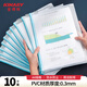 金得利10個(gè)A4塑料網(wǎng)格合同透明文件袋拉鏈檔案袋資料袋子學(xué)生試卷收納袋手提袋辦公用品文具水藍FB8030