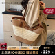 CinvaiKrose官網(wǎng)小c&k包包女包草編包大容量托特包2025新款沙灘單肩編織包 卡其色