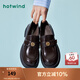 熱風(fēng)（Hotwind）經(jīng)典百搭小皮鞋秋季新款女士優(yōu)雅淑女黑色百搭一字扣樂福鞋 02棕色 37