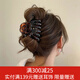 向晚 發(fā)夾盤發(fā)抓夾簡(jiǎn)約發(fā)夾后腦勺盤發(fā)抓夾大號(hào)高級(jí)感鯊魚夾子頭飾