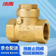 冰禹 AB4065 黃銅單向閥 防倒流逆止閥 擋板臥式止回閥 DN25（1個(gè)）