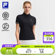 FILA 斐樂官方女子針織短袖POLO衫2025夏季新款網(wǎng)球運動防曬上衣