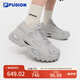 FILA FUSION斐樂(lè)潮牌BIANCO III厚底潮鞋女硬糖鞋三代 藕灰-VA 38