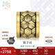 周生生七夕禮物黃金轉(zhuǎn)運珠XL酷黑鎖子紋足金串珠93841C定價不含繩