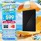 西部數(shù)據(jù)（WD）2TB 移動硬盤 USB3.0 My Passport隨行版2.5英寸 黑 機械硬盤 筆記本電腦外接 大容量加密存儲