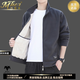 瑪梵夫正品立領(lǐng)夾克男秋冬季加絨加厚休閑運動(dòng)開(kāi)衫衛衣男士搖粒絨外套潮 灰色 加.絨 XL 130-150斤