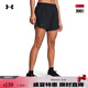 安德瑪（UNDERARMOUR）春夏Fly-By女子梭織跑步運動短褲1383168 黑色002 L