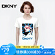 唐可娜兒（DKNY）【京東奧萊】T恤女士夏季時(shí)尚休閑簡(jiǎn)約短袖T恤P0DBFCNA-100 S