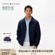 TOMMY HILFIGER【輕通勤】25新款春夏男商務(wù)休閑拉鏈翻領(lǐng)行政夾克外套04336 藏青色FAP M （推薦：135-150斤）