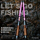 熊火溪流小物釣魚竿超短節(jié)手桿便攜全套野釣鋼筆白條鳑鲏袖珍迷你魚竿 1.8m37調(diào)珊瑚粉【小物竿】套裝