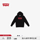 Levi's【特價來襲】李維斯情侶同款經(jīng)典寬松休閑logo套頭連帽衛(wèi)衣 黑色 19622-0005 M