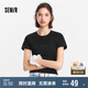 森馬（Semir）短袖T恤女短款字母插肩袖緊身2025夏季時(shí)尚燙鉆衣服109325100028
