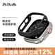 PITAKA蘋果手表保護(hù)殼Apple Watch Ultra 2/S9/S8600D凱夫拉芳綸表殼41/45/49mm商務(wù)風(fēng)男款超輕保護(hù)套 49mm黑灰細(xì)斜紋