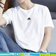 阿迪達(dá)斯（adidas）T恤男 2025夏季新款運(yùn)動(dòng)休閑服健身新款服快干透氣圓領(lǐng)短袖上衣 白色/經(jīng)典三條紋/全棉透氣 XL 185/104A