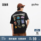 森馬（Semir）哈利波特聯(lián)名短袖T恤男美式印花情侶裝2025夏裝純棉109325100225