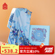 故宮文化 芳翠滿庭藝術(shù)方巾 真絲絲巾100%桑蠶絲巾高檔圍巾故宮文創(chuàng)禮品 絲巾圍巾披肩【禮盒裝】