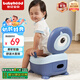 世紀(jì)寶貝（babyhood）兒童馬桶坐便器 男女寶寶小便盆 便攜嬰兒座便器 PU軟墊 107藍(lán)色