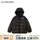 E·LAND KIDS衣戀90%鵝絨男童連帽羽絨服冬季新品 Black黑色/19 140 cm