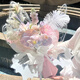 永生花蝴蝶花束高級感仿真香皂花送閨蜜媽媽高級38情人節(jié)生日禮物 【光影蝴蝶】11朵混搭花束