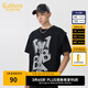 卡賓（CABBEEN）卡賓男裝兔子提花線衫22冬新款寬松針織衫W3231106001 煤黑色01 M /170/48