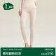 松山棉店【輕薄養膚衣】保暖秋衣秋褲男可打底輕薄保暖內衣女打底衫冬 女士-奶油杏-褲子 XL （女士170，男士180）