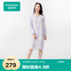 全棉時代新品家居服親膚透氣越穿越柔女士純棉睡衣空氣褶皺紗
