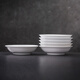 景德鎮(zhèn)官方陶瓷簡(jiǎn)約吃飯碗高溫白瓷家用盤湯碗瓷器新結(jié)婚喬遷搬家禮物 【經(jīng)典純白】月白-3英寸味碟*6