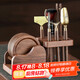 尚言坊胡桃實木茶道六君子套裝家用客廳杯墊養(yǎng)壺筆茶勺茶桌配件用品大全