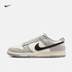 耐克（NIKE）官方DUNK LOW男子輕便運(yùn)動(dòng)鞋秋季膠底板鞋低幫復(fù)古IB3079 101帆白/黑/狼灰 41