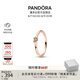 潘多拉（PANDORA）閃耀心形戒指玫瑰金色女 情侶對(duì)戒七夕情人節(jié)禮物送女友