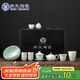 蘇氏陶瓷（SUSHI CERAMICS）汝窯卵青開片可養(yǎng)金線三才蓋碗茶壺茶洗8茶杯大套組高檔禮盒J0693