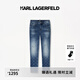 Karl Lagerfeld卡爾拉格斐春季新款牛仔褲老佛爺男裝1K1E10403010 藍色 36