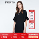 PORTS寶姿 新品 女裝優(yōu)雅立體釘珠裝飾修身連衣裙LN8D010KWB008 黑色 S (4)
