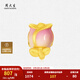 周大生（CHOW TAI SENG）黃金玫瑰花硬金琺瑯轉(zhuǎn)運珠足金送手繩女款生日禮物送女友送媽媽 足金玫瑰花轉(zhuǎn)運珠-（單轉(zhuǎn)運珠-不配繩） 1.15g