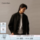Calvin KleinJeans春秋男士潮流復(fù)古貼袋ck按扣翻領(lǐng)燈芯絨棉服外套J327311 BEH-太空黑 L