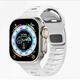 兜兜格液體硅膠適用蘋果Applewatchs10表帶Ultra2高級防水iwatch9/8/7代運動46MM男士女款42手表表帶49 【白色】硅膠表帶 44mm【iwatch4/5/6/se代】