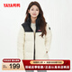 鴨鴨（YAYA）羽絨服女中國系列時(shí)尚情侶同款韓版立領(lǐng)顯瘦加厚保暖面包服 熊貓色 M