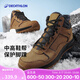 迪卡儂（DECATHLON）雪地靴男冬季戶外防水保暖棉鞋徒步鞋加厚雪靴男徒步鞋男 棕色 42