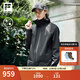 FILA 斐樂(lè )官方情侶梭織外套25秋新健身戶(hù)外運動(dòng)防風(fēng)透濕連帽上衣 正黑色-BK M 170/92A/M