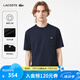 LACOSTE法國(guó)鱷魚(yú)男女同款25春夏新款純色百搭舒適短袖T恤|TH2827 166/藏青色 L 5