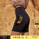 粒子狂熱 | 空氣Air4分緊身褲春夏女高腰高彈跑步瑜伽騎行短褲12826 【口袋款】102-深黑 M