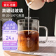 富光拾喜馬克杯情侶喝水玻璃杯子耐熱高硅硼咖啡杯牛奶杯早餐杯透明600ml