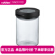 HARIO拉環(huán)款玻璃密封茶葉咖啡豆粉罐果醬糖果調(diào)味罐硅膠墊圈設(shè)計(jì)MCNJ 黑色800ml