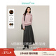 茵曼（INMAN）簡(jiǎn)約通勤百褶半身裙2025春秋女裝新款A字大擺顯瘦中長(cháng)款裙子 貴族灰-秋冬款 順滑毛感 S