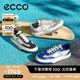 愛步（ECCO）休閑鞋 2025年夏季厚底板鞋軟底簡約撞色男鞋 街頭球鞋539804 白色/黑色/鴿子灰53980461195 40