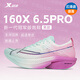 特步（XTEP） 【160x6.5Pro】馬拉松跑鞋男 輕便減震軟底防滑專(zhuān)業(yè)碳板跑步鞋 天水碧/經(jīng)典白/熒光數碼粉 42
